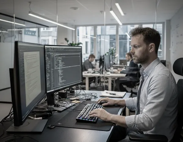 Training session with professionals in a conference room